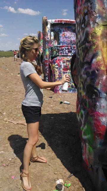Creatively painted Cadillacs