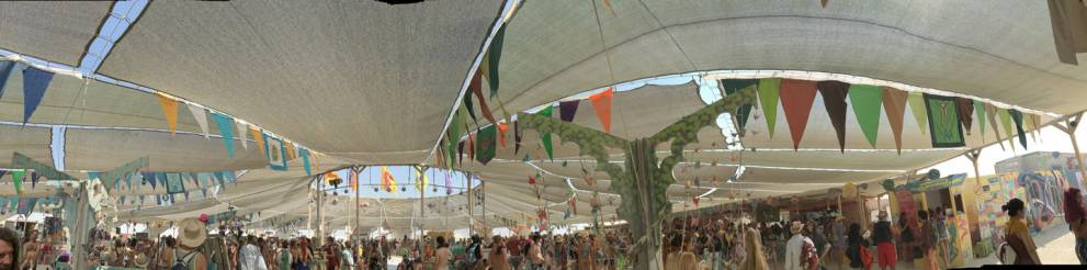 Camp Center is completely constructed and decorated by volunteers.