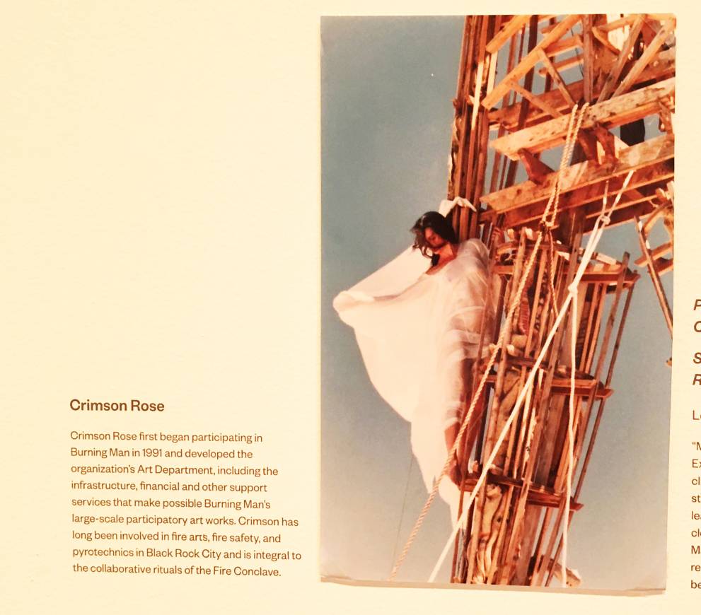 Crimson Rose at Burning Man in 1991